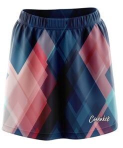 Blue And Pink Diamond CoolWick Bowling Skort