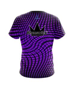 Alternative view of Brunswick Dyanamic Flux purple CoolWick Bowling Jersey