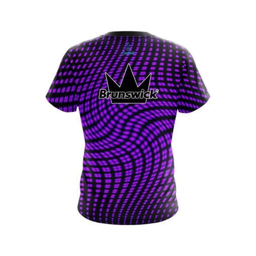 Brunswick Dyanamic Flux purple CoolWick Bowling Jersey - Image 2