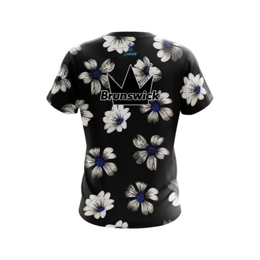 Brunswick Daisy Blue CoolWick Bowling Jersey - Image 2