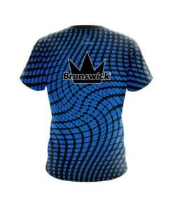 Alternative view of Brunswick Dyanamic Flux Blue CoolWick Bowling Jersey