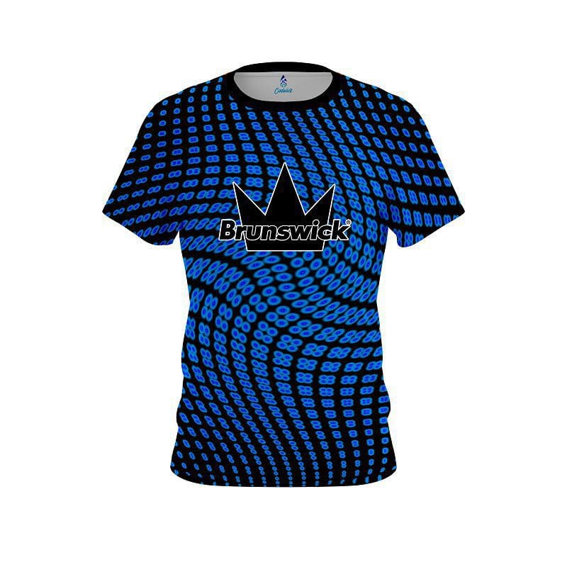 Brunswick Dyanamic Flux Blue CoolWick Bowling Jersey