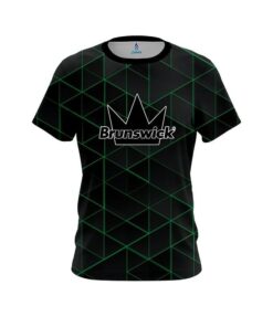 Brunswick Geo Green CoolWick Bowling Jersey