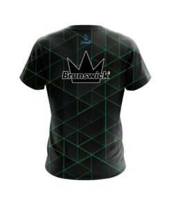 Alternative view of Brunswick Geo Green CoolWick Bowling Jersey
