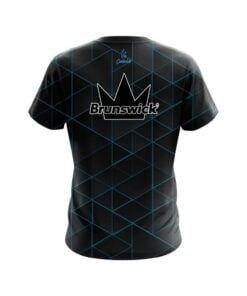 Alternative view of Brunswick Geo Light Blue CoolWick Bowling Jersey