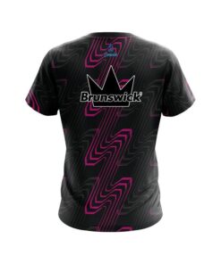 Alternative view of Brunswick Halftone Extreme Pink CoolWick Bowling Jersey