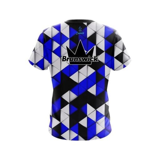 Brunswick Prism Blue CoolWick Bowling Jersey - Image 2