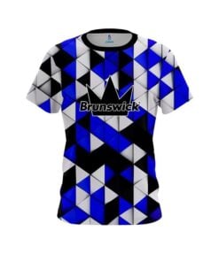 Brunswick Prism Blue CoolWick Bowling Jersey