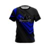 Brunswick Steaming Dynamic Blue CoolWick Bowling Jersey