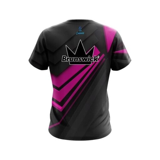 Brunswick Steaming Dynamic Pink CoolWick Bowling Jersey - Image 2