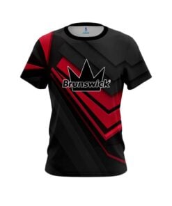 Brunswick Steaming Dynamic Red CoolWick Bowling Jersey