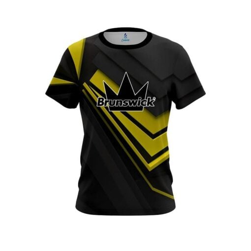 Brunswick Steaming Dynamic Yellow CoolWick Bowling Jersey