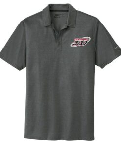Columbia 300 Heather Grey Nike Dri-FIT Crosshatch Coolwick Bowling Polo