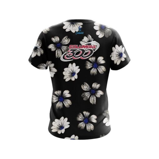 Columbia 300 Daisy Blue CoolWick Bowling Jersey - Image 2