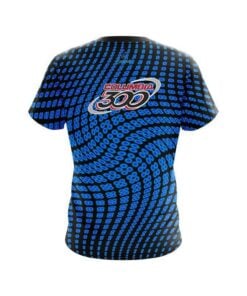 Alternative view of Columbia 300 Dyanamic Flux Blue CoolWick Bowling Jersey