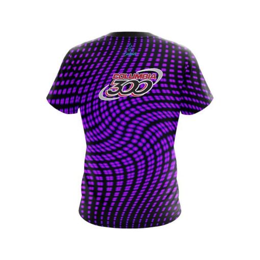 Columbia 300 Dyanamic Flux purple CoolWick Bowling Jersey - Image 2