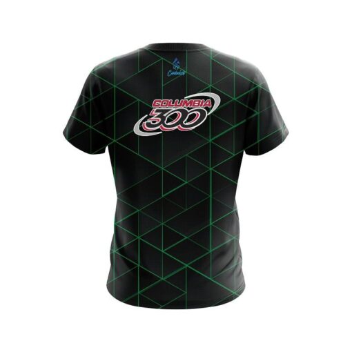 Columbia 300 Geo Green CoolWick Bowling Jersey - Image 2