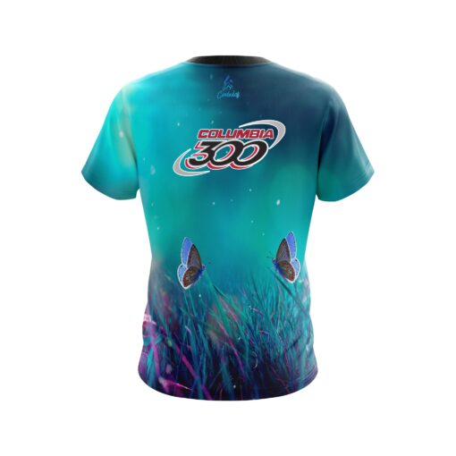 Columbia 300 Meadow Butterfly Dreams CoolWick Bowling Jersey - Image 2