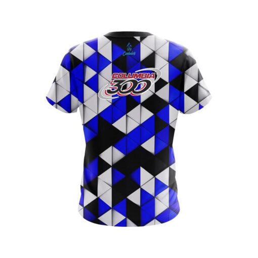 Columbia 300 Prism Blue CoolWick Bowling Jersey - Image 2