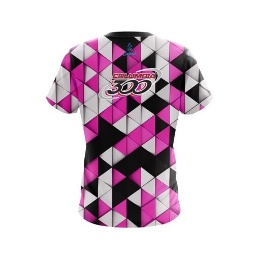 Columbia 300 Prism Pink CoolWick Bowling Jersey - Image 2