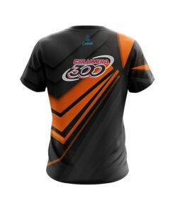 Alternative view of Columbia 300 Steaming Dynamic Orange CoolWick Bowling Jersey