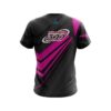 Columbia 300 Steaming Dynamic Pink CoolWick Bowling Jersey - Image 2