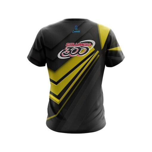 Columbia 300 Steaming Dynamic Yellow CoolWick Bowling Jersey - Image 2