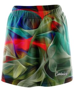 Color Swirl CoolWick Bowling Skort