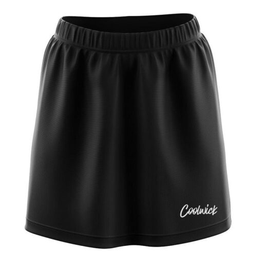 Plain Black CoolWick Bowling Skort