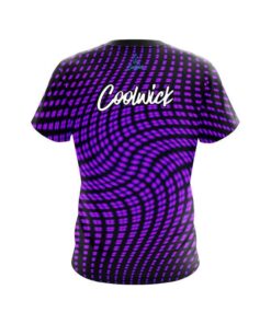 Alternative view of CoolWick Dyanamic Flux Purple CoolWick Bowling Jersey