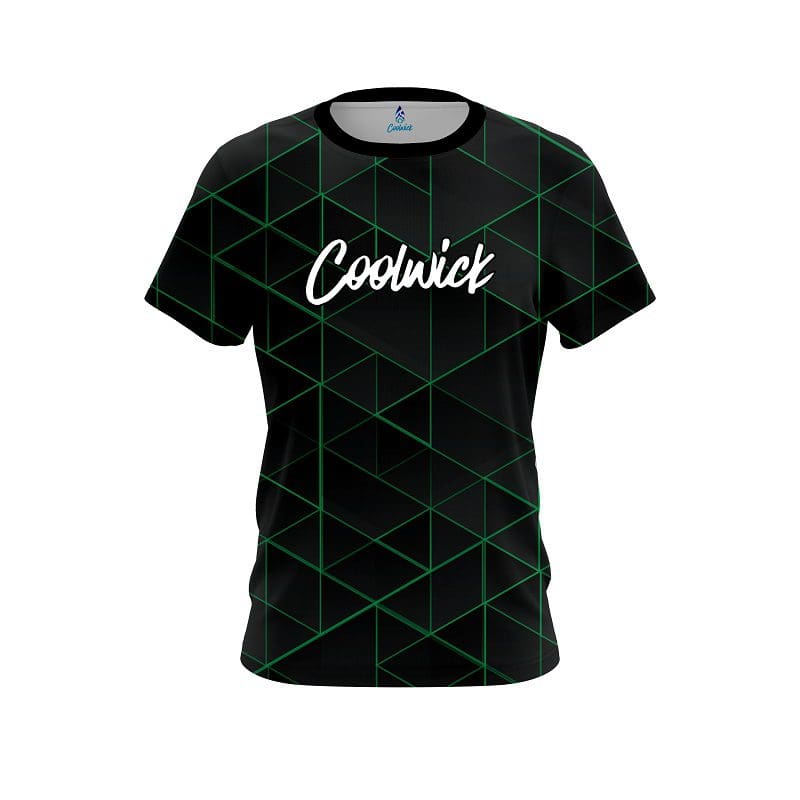 CoolWick Geo Green CoolWick Bowling Jersey