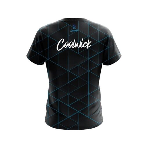 CoolWick Geo Light Blue CoolWick Bowling Jersey - Image 2