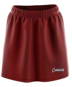 Plain Maroon CoolWick Bowling Skort