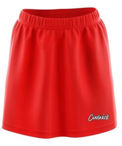 Plain Red CoolWick Bowling Skort