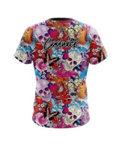 Alternative view of CoolWick Skull Love CoolWick Bowling Jersey