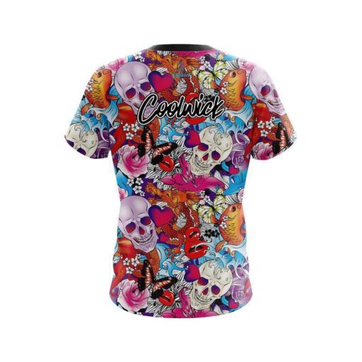 CoolWick Skull Love CoolWick Bowling Jersey - Image 2
