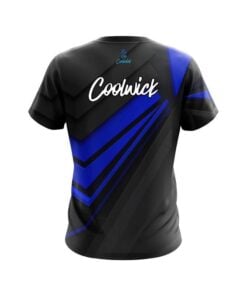 Alternative view of CoolWick Steaming Dynamic Blue CoolWick Bowling Jersey