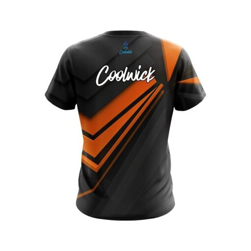 CoolWick Steaming Dynamic Orange CoolWick Bowling Jersey - Image 2
