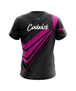 Alternative view of CoolWick Steaming Dynamic Pink CoolWick Bowling Jersey
