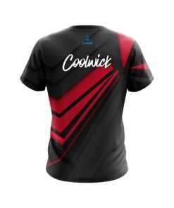 Alternative view of CoolWick Steaming Dynamic Red CoolWick Bowling Jersey