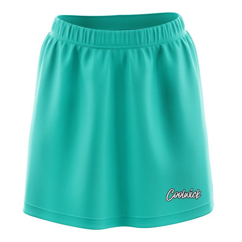 Plain Turquoise CoolWick Bowling Skort