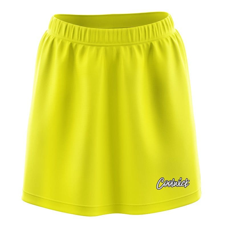 Plain Yellow CoolWick Bowling Skort