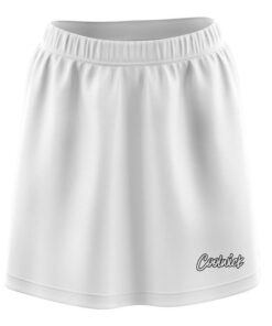 Plain White CoolWick Bowling Skort