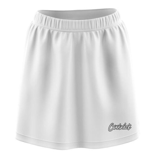 Plain White CoolWick Bowling Skort