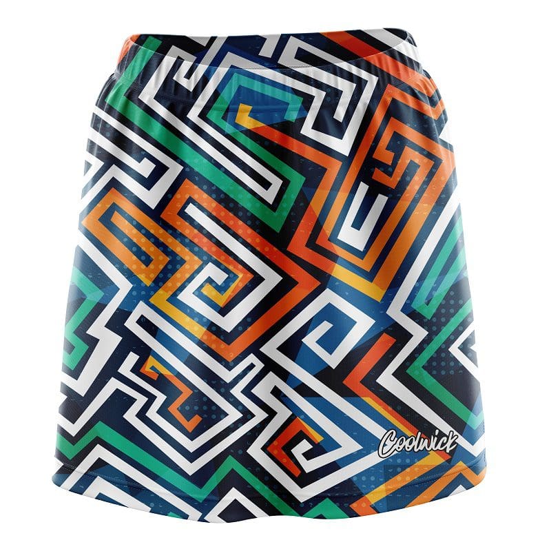 Crazy Maze CoolWick Bowling Skort