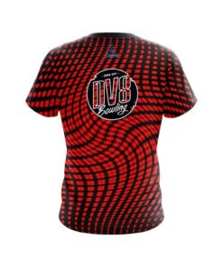 Alternative view of DV8 Dyanamic Flux Red  CoolWick Bowling Jersey