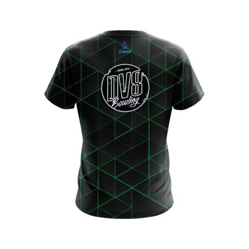 DV8 Geo Green CoolWick Bowling Jersey - Image 2