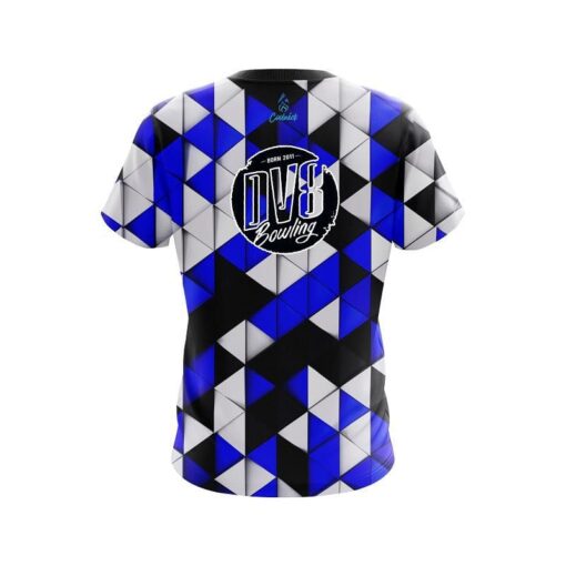 DV8 Prism Blue CoolWick Bowling Jersey - Image 2