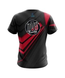 Alternative view of DV8 Steaming Dynamic Red CoolWick Bowling Jersey