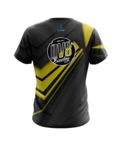 Alternative view of DV8 Steaming Dynamic Yellow CoolWick Bowling Jersey